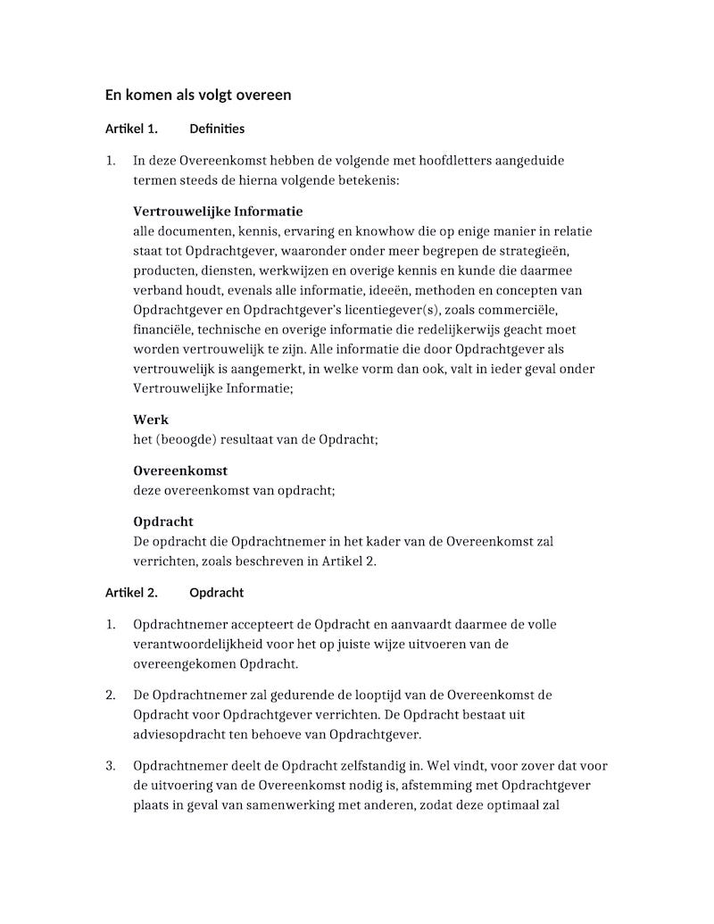 Voorbeeld van document, pagina 2